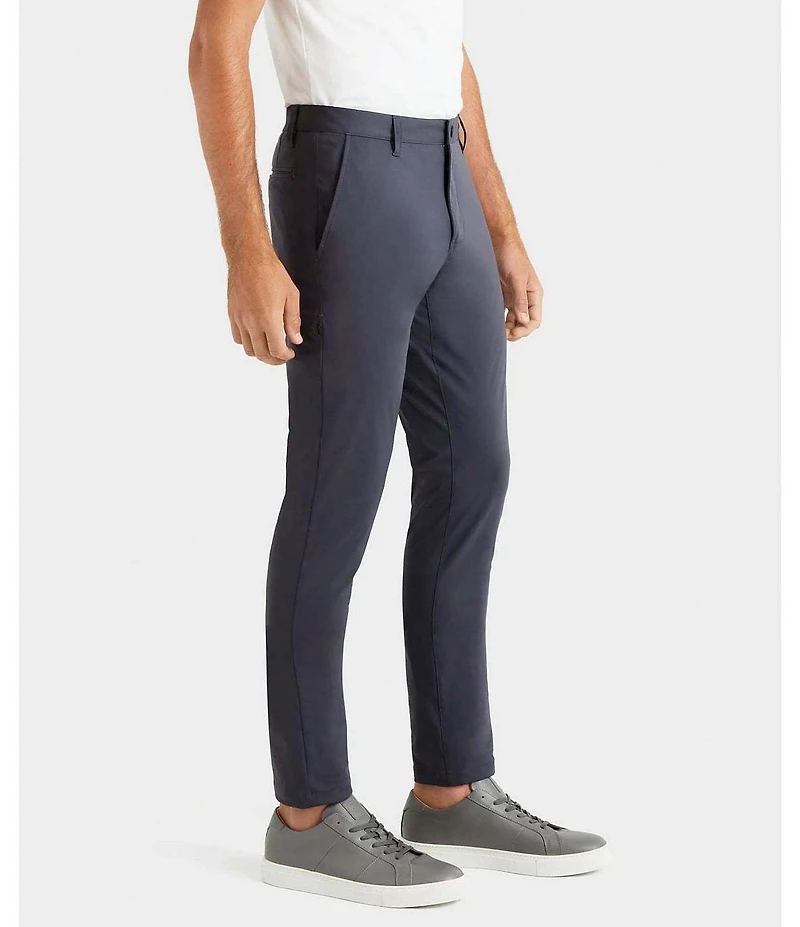 RHONE Slim Fit Flat Front Commuter Stretch Pants