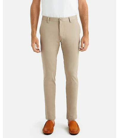 RHONE Slim Fit Flat Front Commuter Stretch Pants