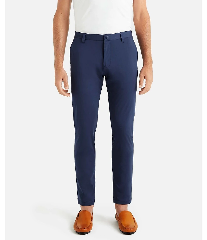 RHONE Slim Fit Flat Front Commuter Stretch Pants