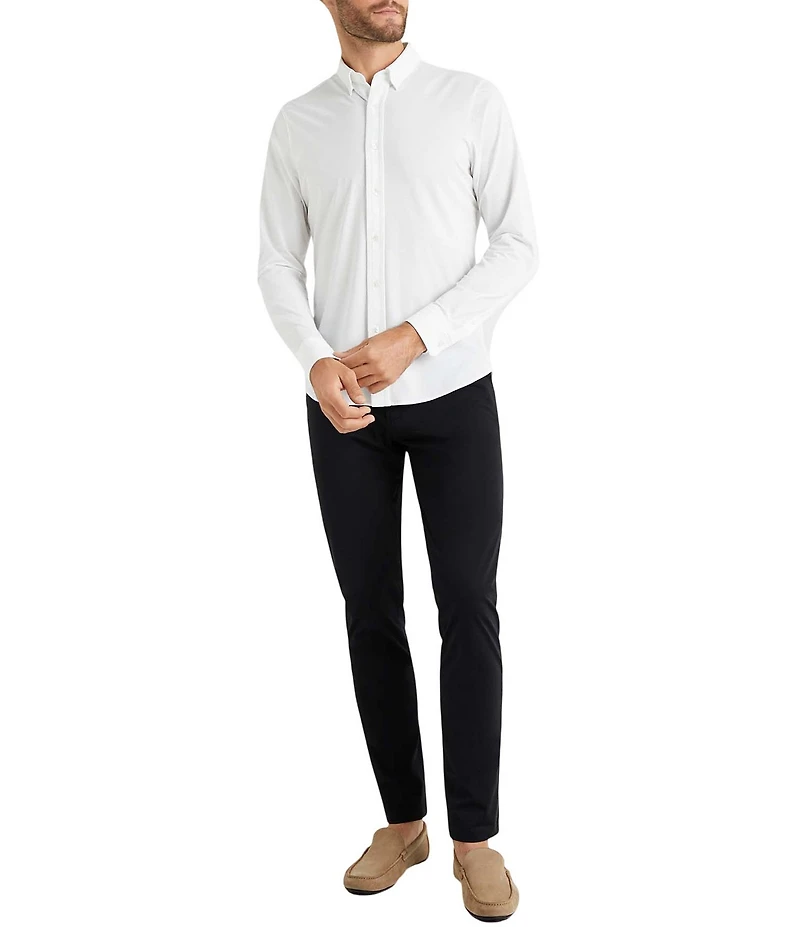 RHONE Slim Fit Flat Front Commuter Stretch Pants