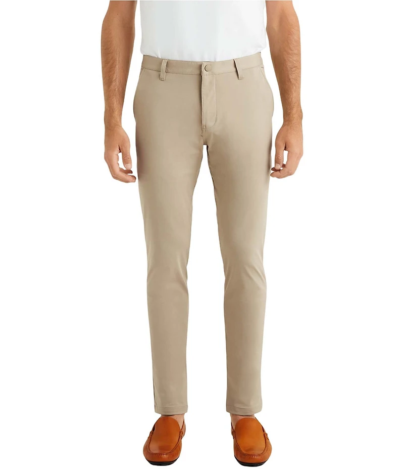 RHONE Slim Fit Flat Front Commuter Stretch Pants