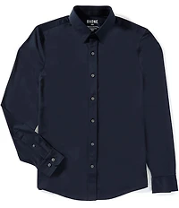 RHONE Slim Fit Performance Stretch Solid Commuter Long Sleeve Woven Shirt