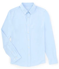 RHONE Slim Fit Performance Stretch Solid Commuter Long Sleeve Woven Shirt