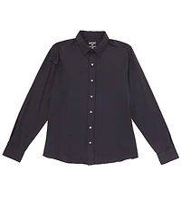 RHONE Slim Fit Solid Commuter Performance Stretch Long Sleeve Woven Shirt