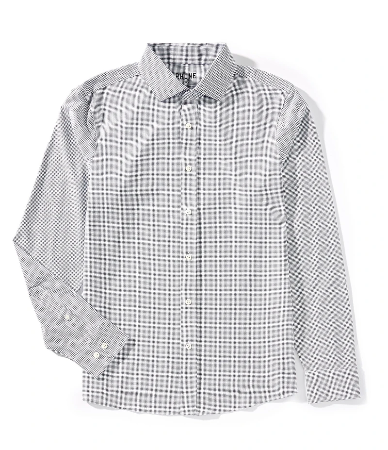 RHONE Slim Fit State of Mind Stretch Long Sleeve Woven Shirt