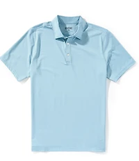 RHONE Stripe Drive Time Short Sleeve Polo Shirt