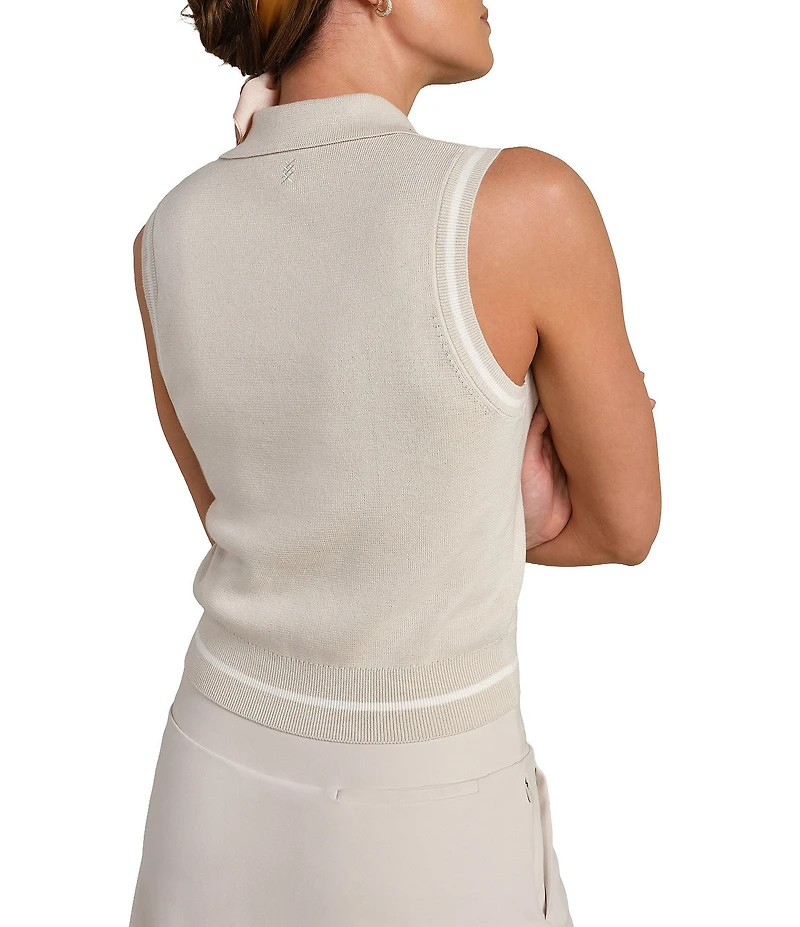 RHONE Views Polo Neck Sleeveless Top