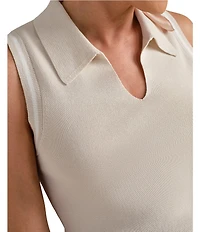 RHONE Views Polo Neck Sleeveless Top