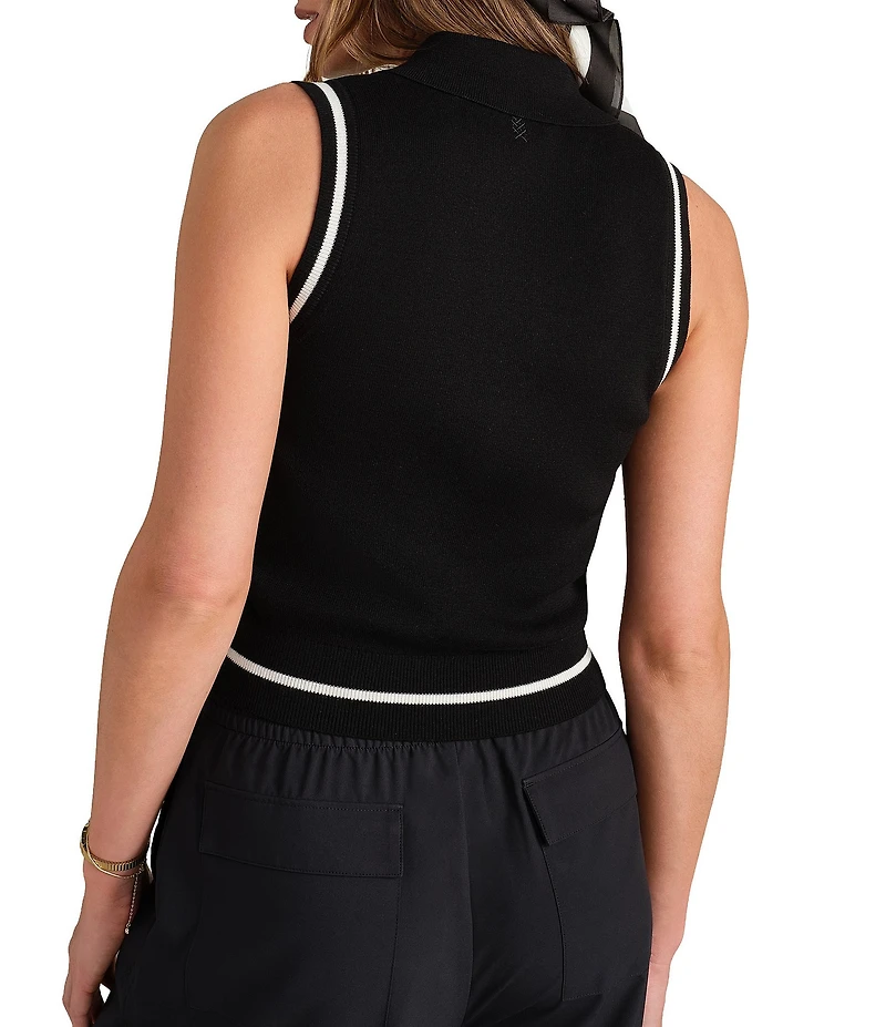 RHONE Views Polo Neck Sleeveless Top