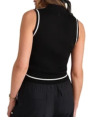 RHONE Views Polo Neck Sleeveless Top