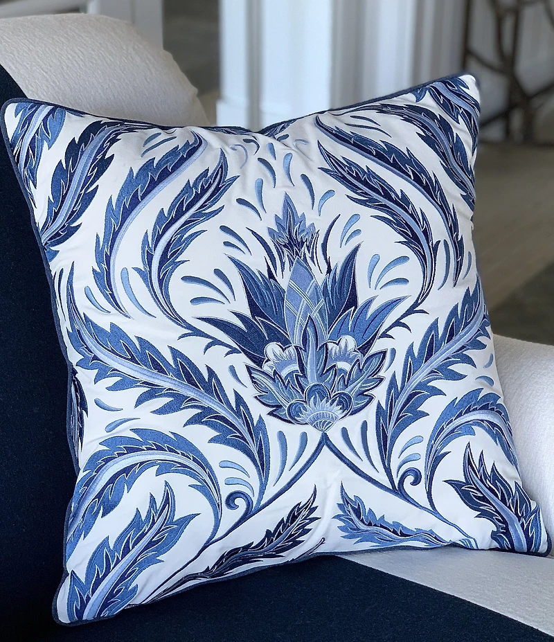 Rightside Design Morris Thistle Pattern Indoor/Outdoor Throw Pillow