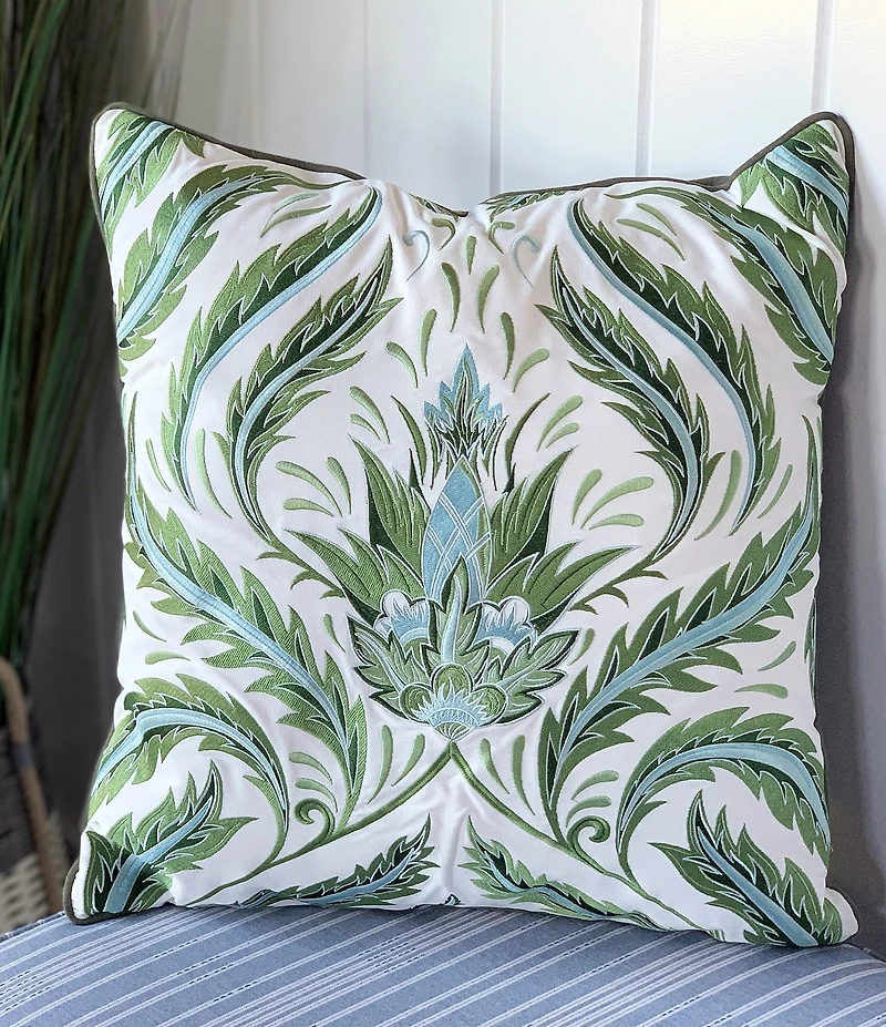 Rightside Design Morris Thistle Pattern Indoor/Outdoor Throw Pillow