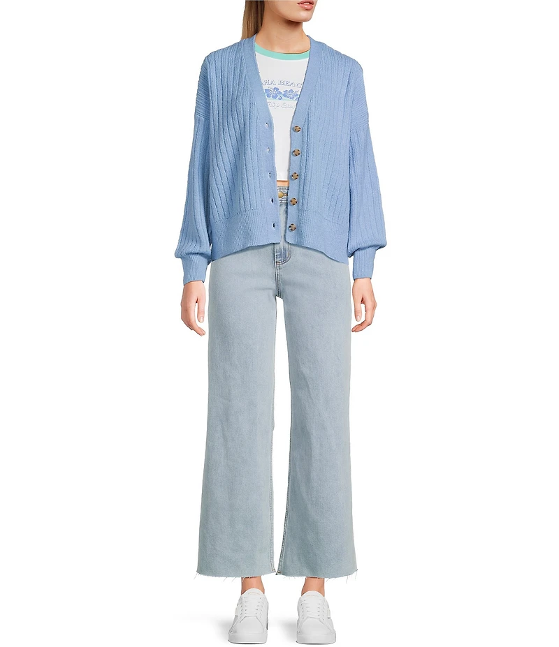 Rip Curl Afterglow Button Front Cropped Cardigan