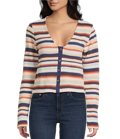 Rip Curl Bobbi Long Sleeve Striped Top