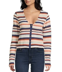 Rip Curl Bobbi Long Sleeve Striped Top