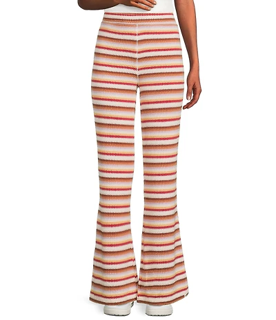 Rip Curl Bobbi Yarn-Dyed Striped Knit Pants