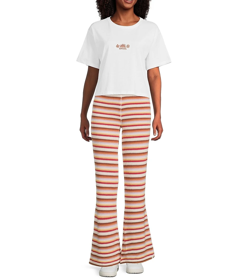 Rip Curl Bobbi Yarn-Dyed Striped Knit Pants