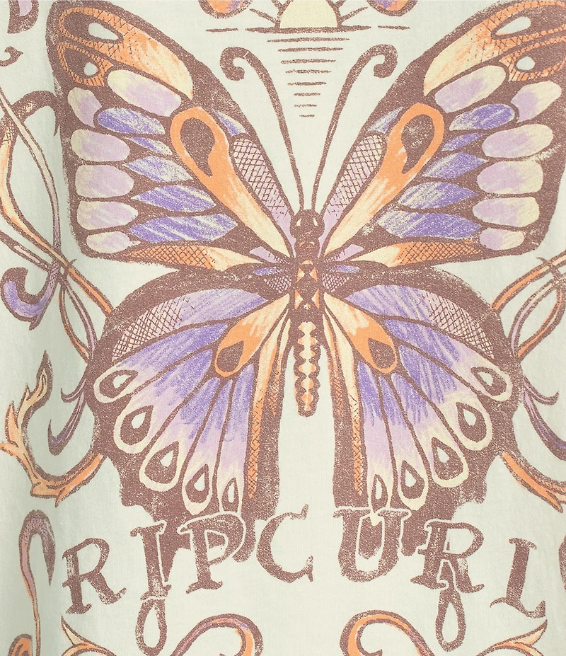 Rip Curl Butterfly Heritage Short Sleeve T-Shirt