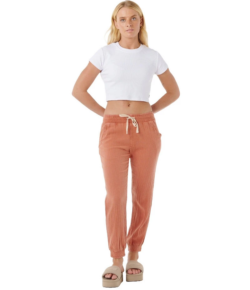 Rip Curl Classic Surf Relaxed Fit Textured Canvas Jogger Pants