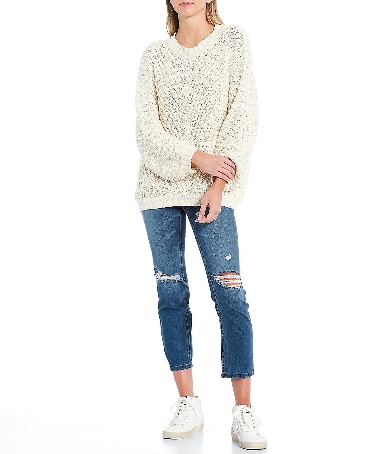 Rip Curl Classic Surf Textured Knit Crew Neck Sweater