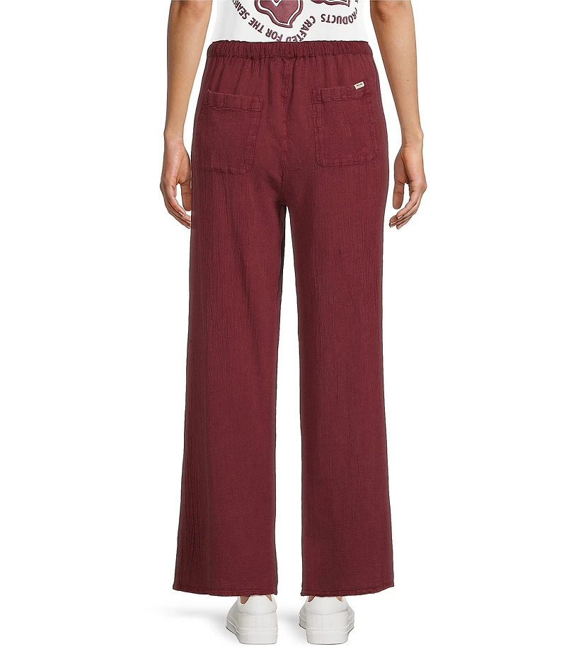 Rip Curl Classic Surf Wide Leg Crepe Poplin Pants