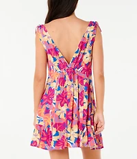 Rip Curl Es Vedra Tropical Floral Printed Cover Up Dress