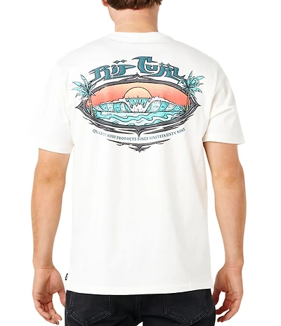 Rip Curl Hazed And Tubed Graphic Relaxed Fit T-Shirt