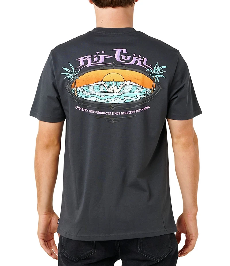 Rip Curl Hazed And Tubed Graphic Relaxed Fit T-Shirt