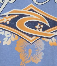 Rip Curl Hibiscus Diamond Heritage Short Sleeve T-Shirt