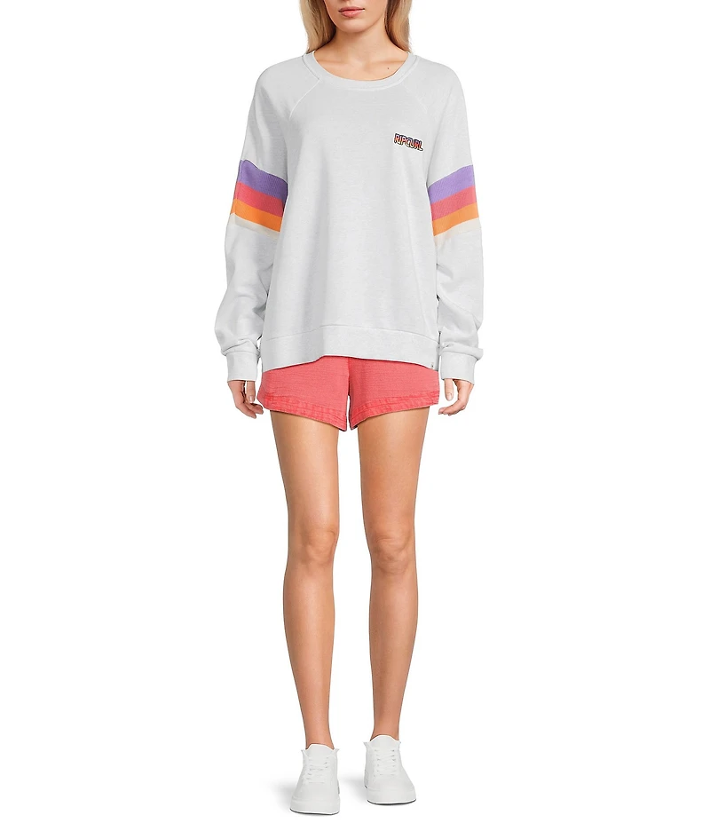 Rip Curl Las Dalias Raglan Sleeve Fleece Sweatshirt