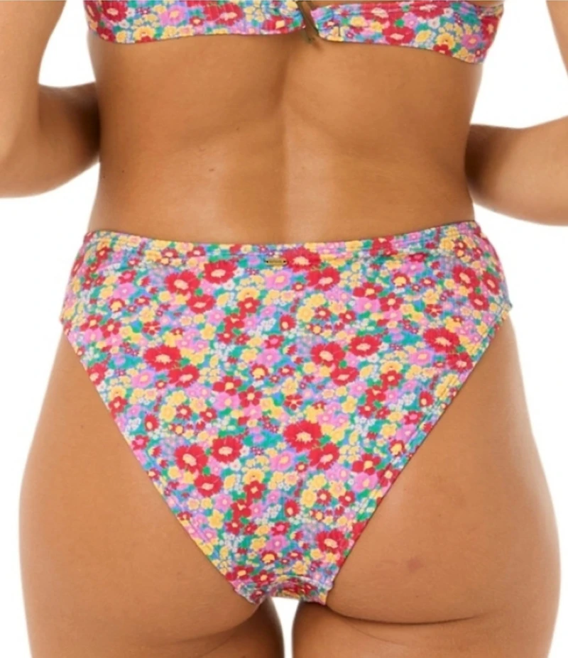 Rip Curl Las Flores Good Scoop Waist High Leg Hipster Swim Bottom