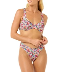Rip Curl Las Flores Good Scoop Waist High Leg Hipster Swim Bottom