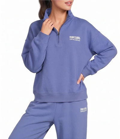 Rip Curl Long Sleeve Surf Puff 1/4 Zip Coordinating Pullover