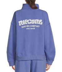 Rip Curl Long Sleeve Surf Puff 1/4 Zip Coordinating Pullover
