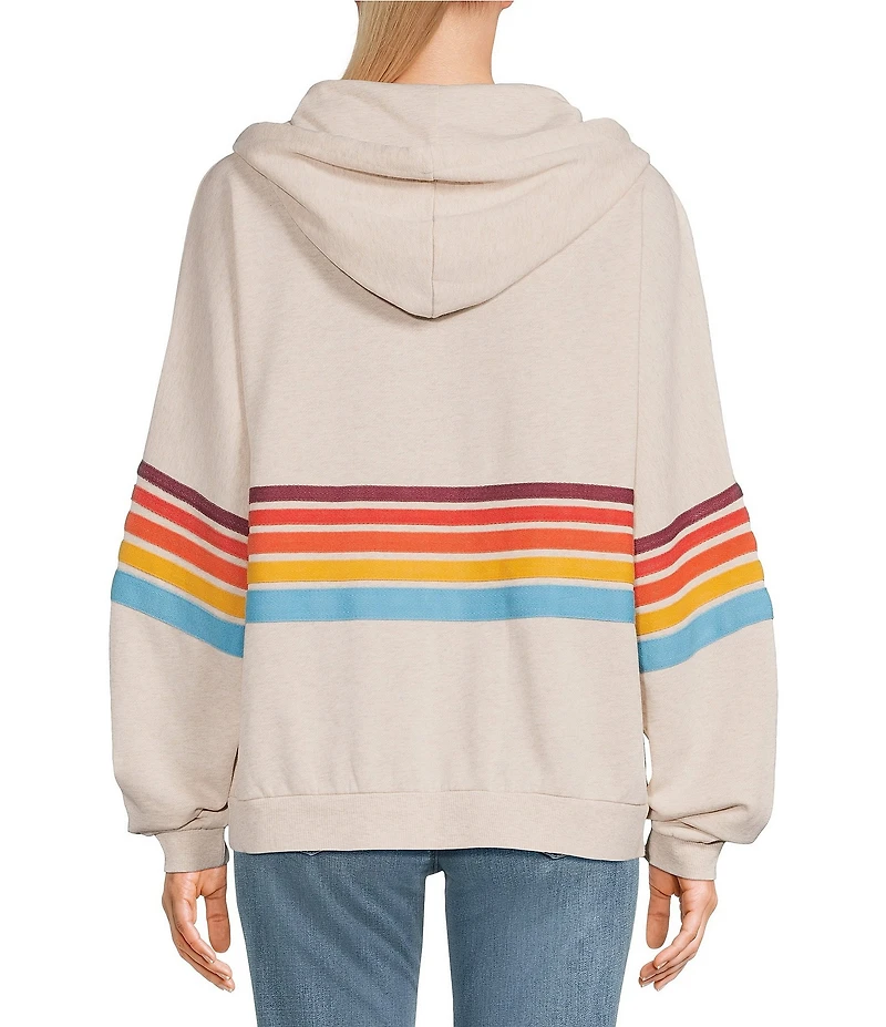 Rip Curl Long Sleeve Surf Revival Relaxed Zip Thru Hoodie