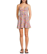 Rip Curl Malibu Cove Sleeveless Floral Printed Dress