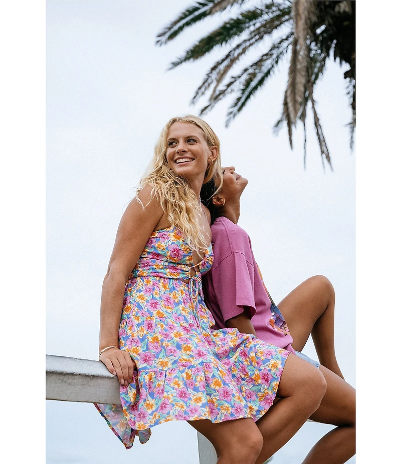 Rip Curl Malibu Cove Sleeveless Floral Printed Dress