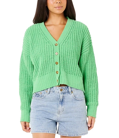 Rip Curl Neon Isles Long Sleeve Solid Cardigan