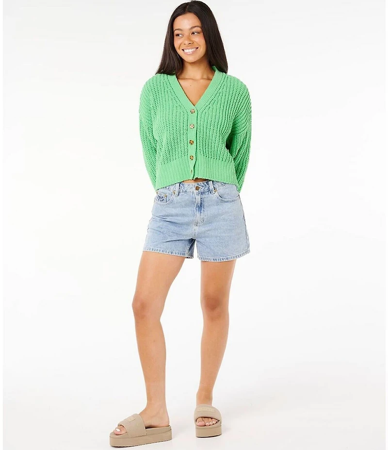 Rip Curl Neon Isles Long Sleeve Solid Cardigan