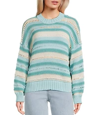 Rip Curl Neon Isles Long Sleeve Striped Sweater