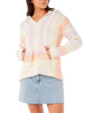 Rip Curl Neon Isles Long Sleeve Striped Poncho
