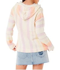 Rip Curl Neon Isles Long Sleeve Striped Poncho