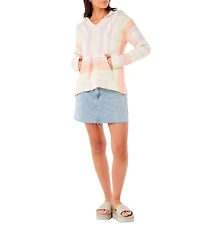 Rip Curl Neon Isles Long Sleeve Striped Poncho