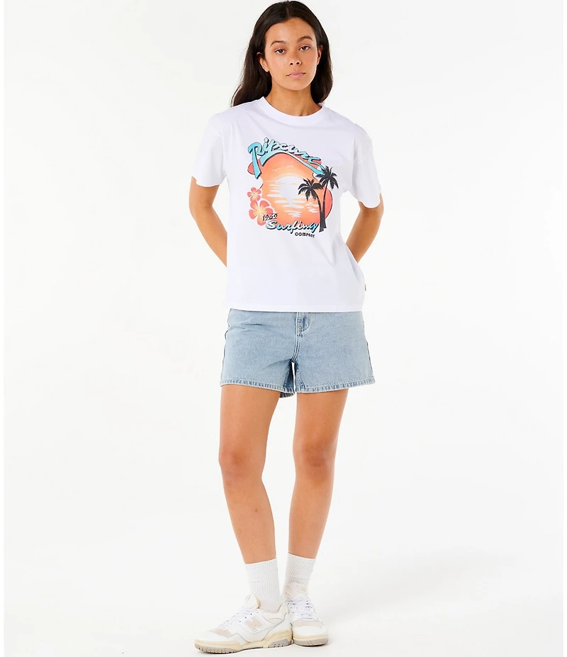 Rip Curl Neon Isles Short Sleeve Relaxed Fit T-Shirt