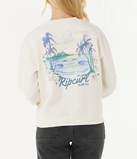 Rip Curl Pacific Long Sleeve Relaxed Fit Fleece Sweatshirt