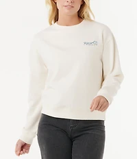 Rip Curl Pacific Long Sleeve Relaxed Fit Fleece Sweatshirt