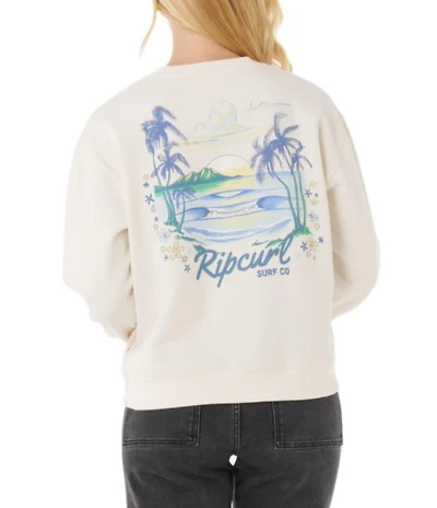 Rip Curl Pacific Long Sleeve Relaxed Fit Fleece Sweatshirt