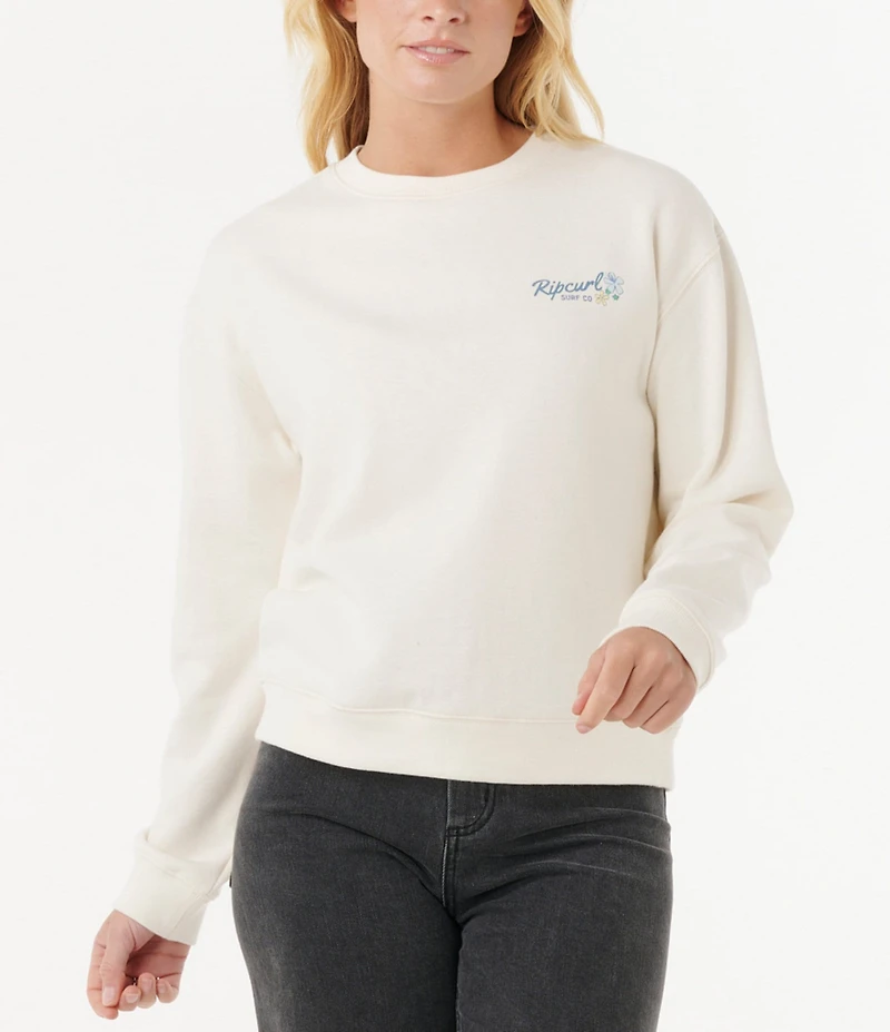 Rip Curl Pacific Long Sleeve Relaxed Fit Fleece Sweatshirt