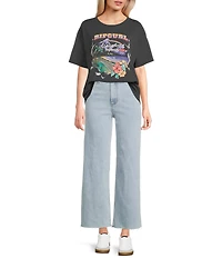 Rip Curl Pacific Rider Relaxed Fit Short Sleeve Jersey T-Shirt