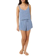 Rip Curl Party Pack Geometric Tile Print Beach Shorts
